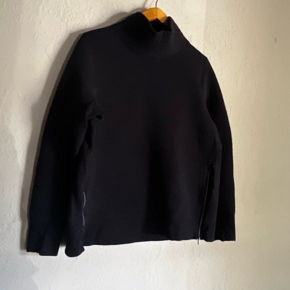 all in motion Tops - All in Motion Black Textured Mock Neck Sweatshirt
